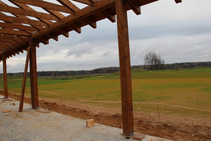 GORKI golf club - вид с драйвинг рейнджа